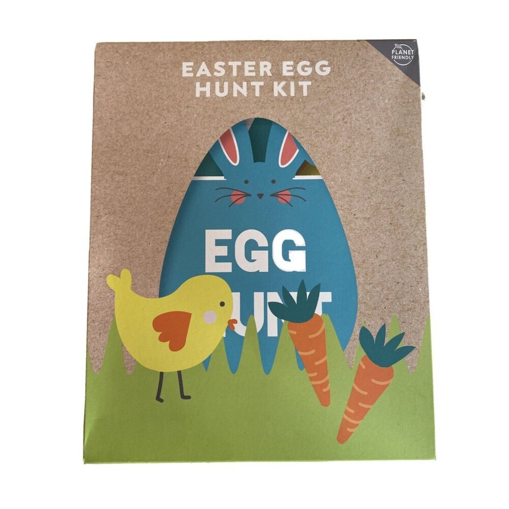 Easter Egg Hunt Kit With Bunny Chick & Carrot Designs  For Ages 7+  Planet-Frien